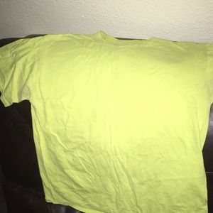 Lime green shirt